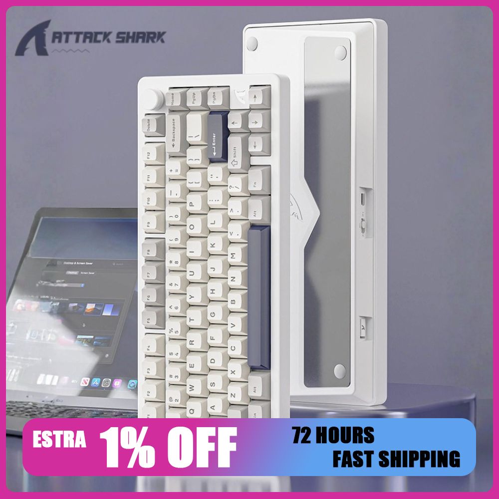 Gaming Keyboard Mechanical Wireless - Attack Shark X86 Mechanical Keyboard Aluminum