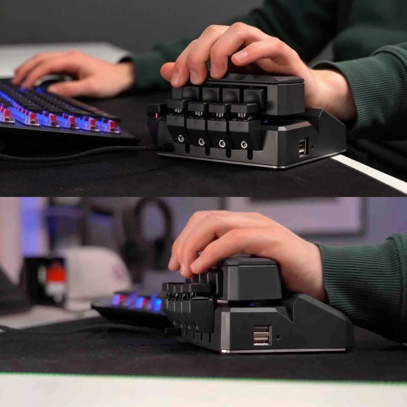 Gaming Keyboard Half - One Handed Joystick Game Keyboard Move