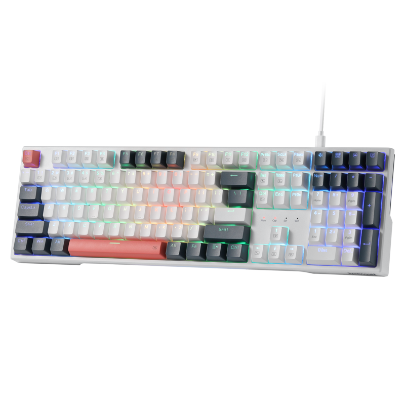 Gaming Keyboard Thocky - Redragon K668 RGB Gaming Keyboard, 108