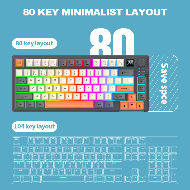 Dual-Mode 2.4G Bluetooth Wirel - Gaming Keyboard Bluetooth ulasan dan harga