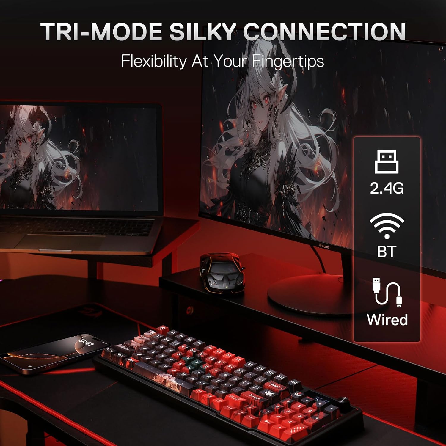 Redragon K719 PRO Wireless Gas - Gaming Keyboard Thocky ulasan dan harga
