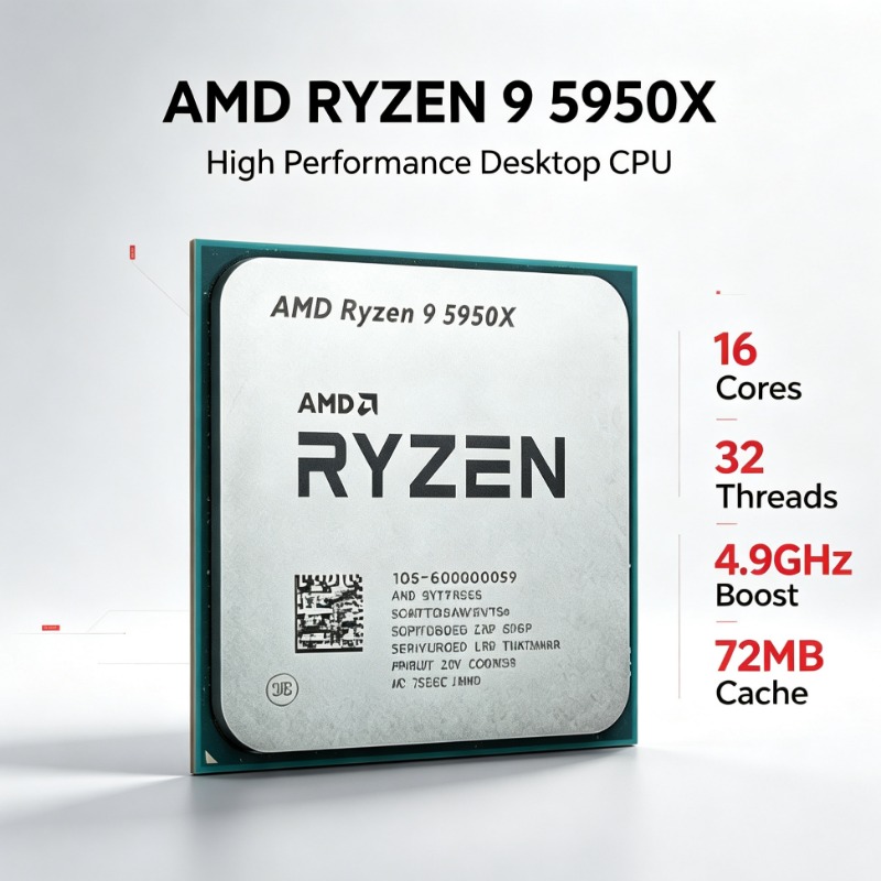 Desktop Component CPU AMD R9 5 - Amd Cpu Ryzen 9 ulasan dan harga