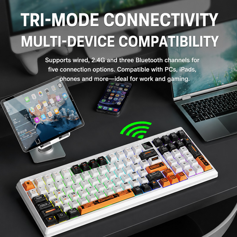 Langtu T98 Three-Mode Wireless - Gaming Keyboard No Noise ulasan dan harga
