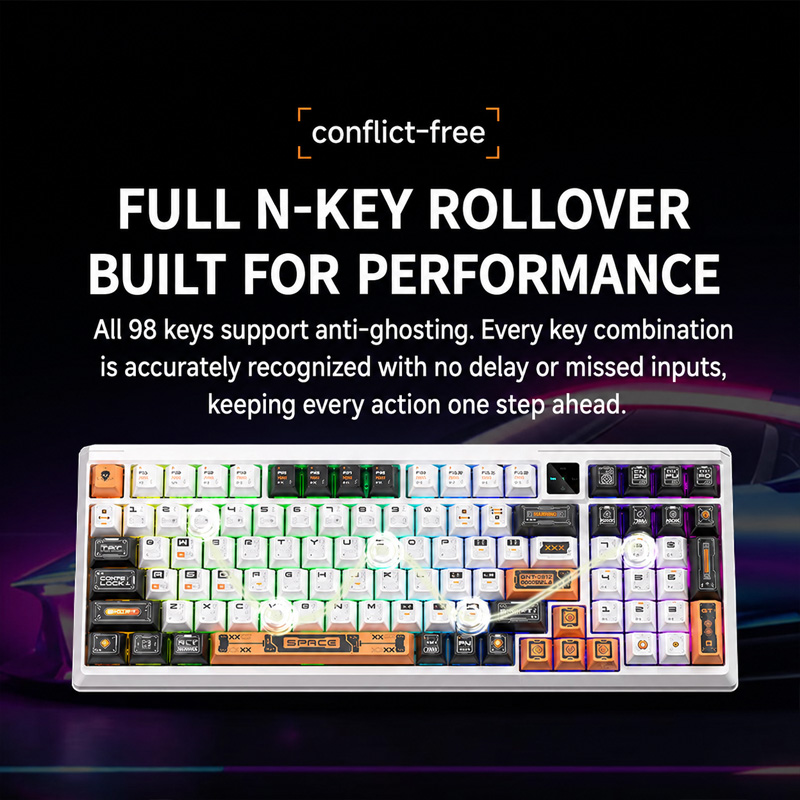 Langtu T98 Three-Mode Wireless - Gaming Keyboard No Noise ulasan dan harga