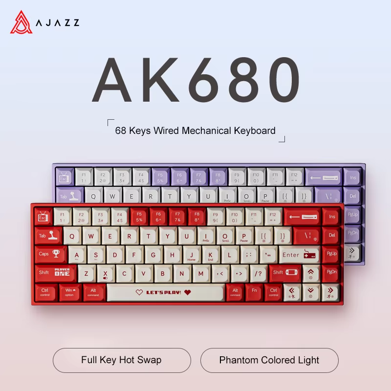 AJAZZ AK680 65% Wired Gaming M - Gaming Keyboard Thocky ulasan dan harga