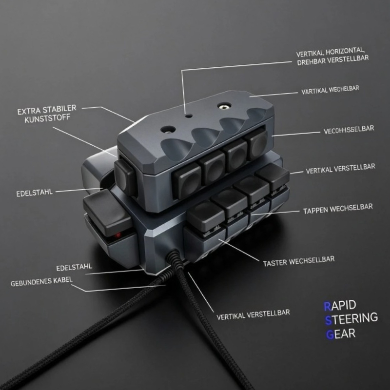 One Handed Joystick Game Keybo - Gaming Keyboard Half ulasan dan harga