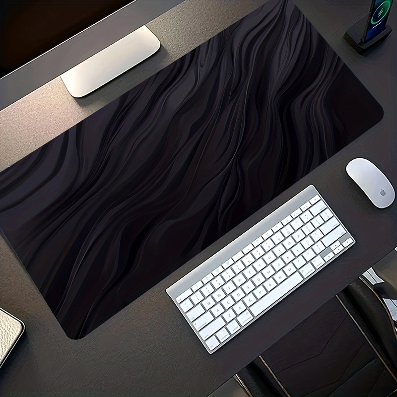 Black Liquid Wave Gaming Mouse - Gaming Keyboard Typewriter ulasan dan harga