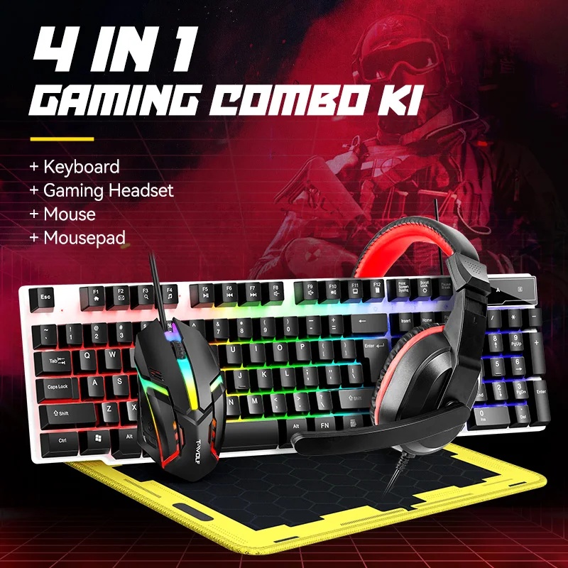 NEW USB Keyboard And Mouse Gam - Gaming Keyboard And Mouse Set ulasan dan harga