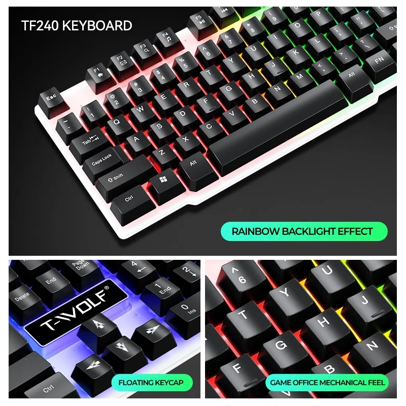 NEW USB Keyboard And Mouse Gam - Gaming Keyboard And Mouse Set ulasan dan harga