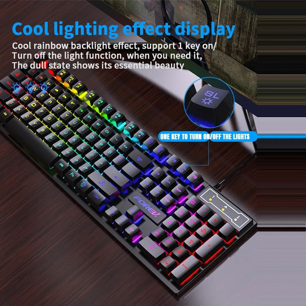 104 Key Backlit Mechanical Key - Gaming Keyboard Half ulasan dan harga
