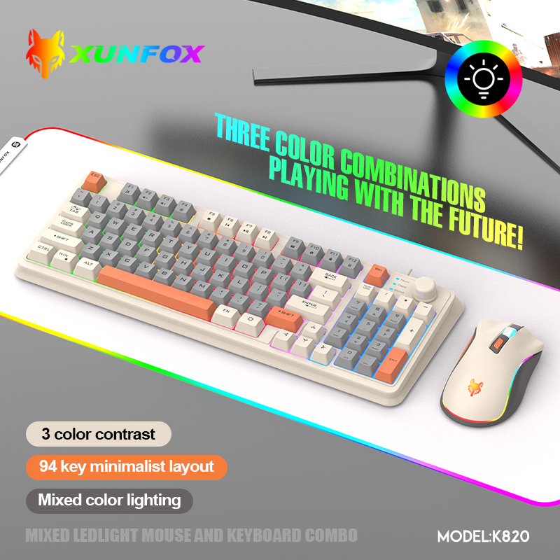 K820 USB Wired Game Keyboard M - Gaming Keyboard Bundle ulasan dan harga