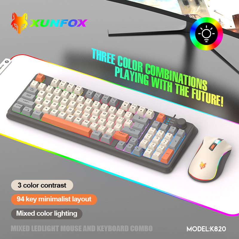 K820 USB Wired Game Keyboard M - Gaming Keyboard Bundle ulasan dan harga