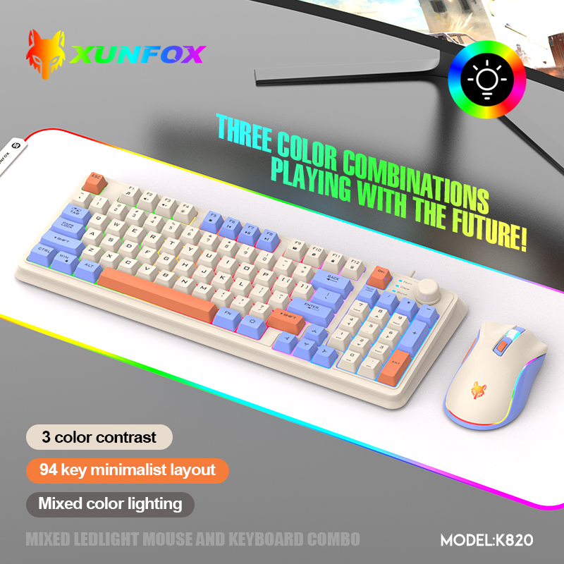 K820 USB Wired Game Keyboard M - Gaming Keyboard Bundle ulasan dan harga