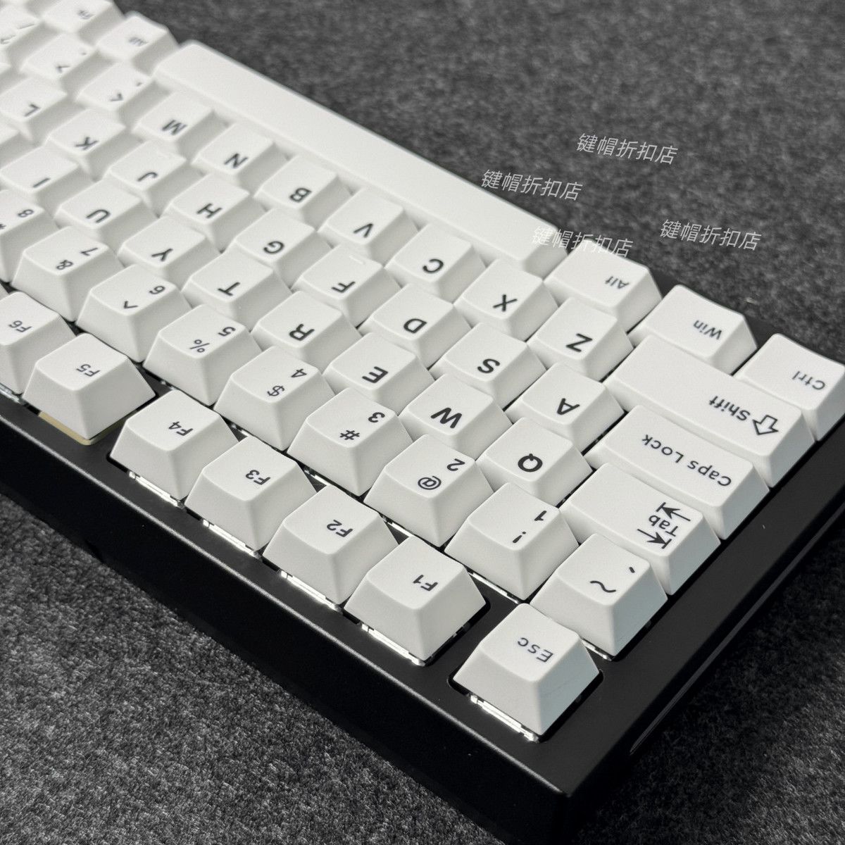 Minimalist Pure White Keycaps  - Gaming Keyboard Bundle ulasan dan harga