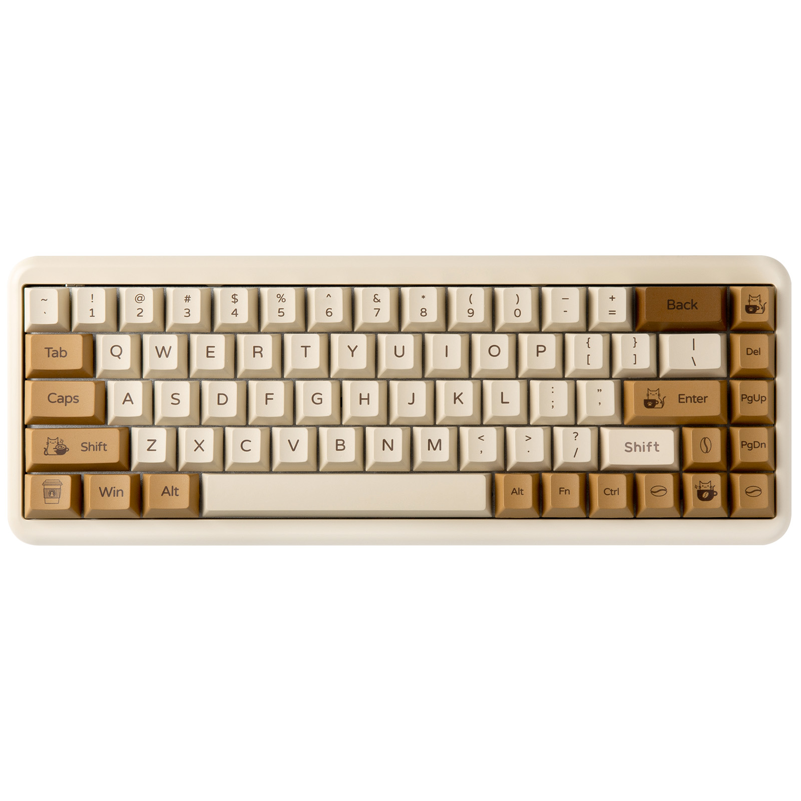 YUNZII Coffee Cat PBT Keycaps, - Gaming Keyboard Bundle ulasan dan harga